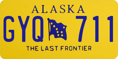 AK license plate GYQ711