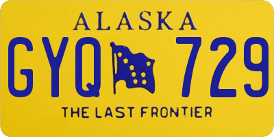 AK license plate GYQ729