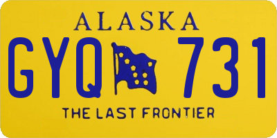 AK license plate GYQ731
