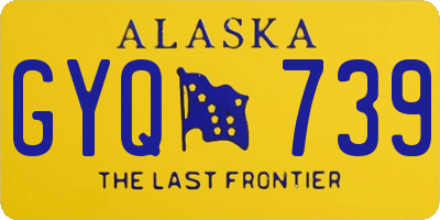 AK license plate GYQ739