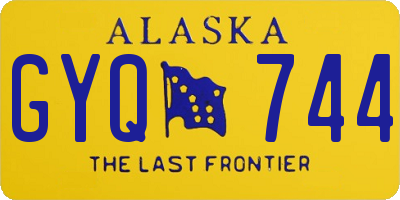AK license plate GYQ744