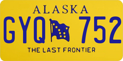 AK license plate GYQ752