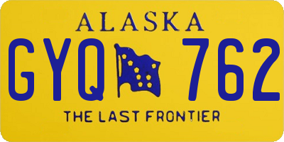 AK license plate GYQ762