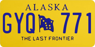 AK license plate GYQ771