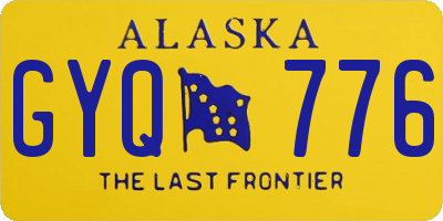 AK license plate GYQ776