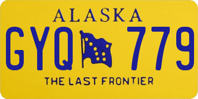 AK license plate GYQ779