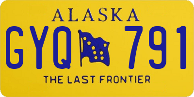 AK license plate GYQ791