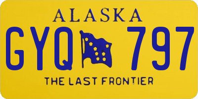 AK license plate GYQ797