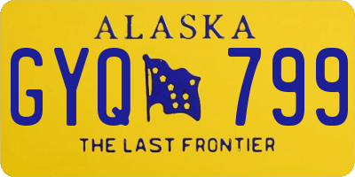 AK license plate GYQ799