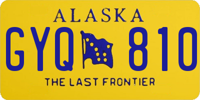 AK license plate GYQ810