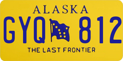 AK license plate GYQ812