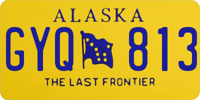AK license plate GYQ813