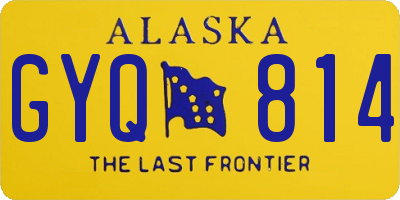 AK license plate GYQ814
