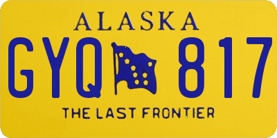 AK license plate GYQ817