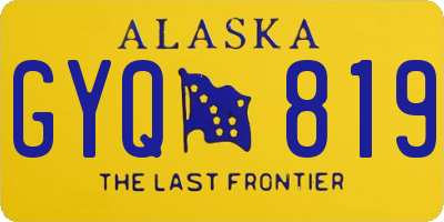 AK license plate GYQ819