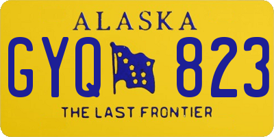 AK license plate GYQ823