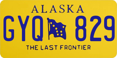 AK license plate GYQ829