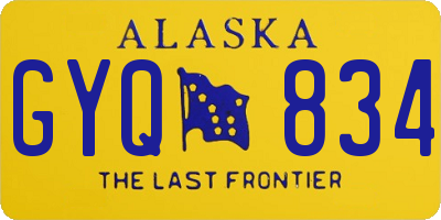 AK license plate GYQ834