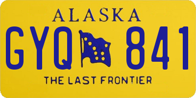 AK license plate GYQ841