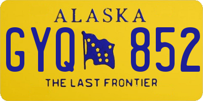AK license plate GYQ852