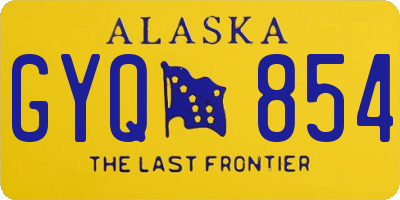 AK license plate GYQ854