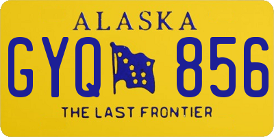 AK license plate GYQ856