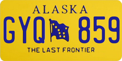 AK license plate GYQ859