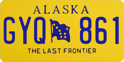AK license plate GYQ861
