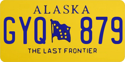 AK license plate GYQ879