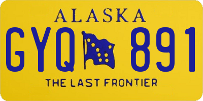 AK license plate GYQ891