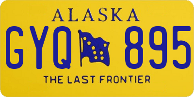 AK license plate GYQ895