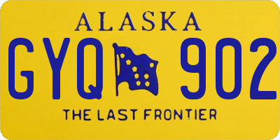 AK license plate GYQ902