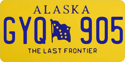 AK license plate GYQ905