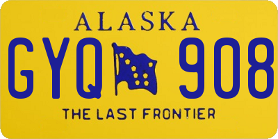 AK license plate GYQ908