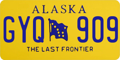 AK license plate GYQ909