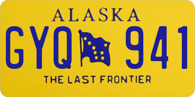 AK license plate GYQ941