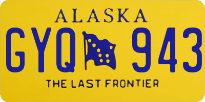 AK license plate GYQ943