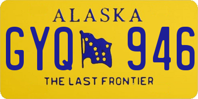 AK license plate GYQ946