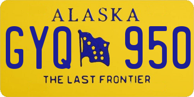 AK license plate GYQ950