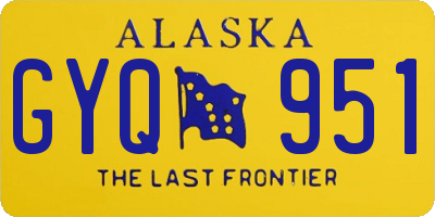 AK license plate GYQ951