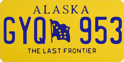 AK license plate GYQ953