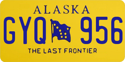 AK license plate GYQ956