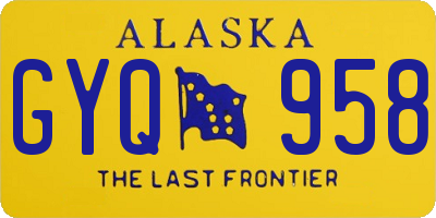 AK license plate GYQ958