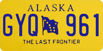 AK license plate GYQ961