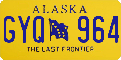 AK license plate GYQ964