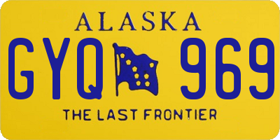 AK license plate GYQ969