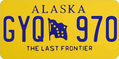 AK license plate GYQ970