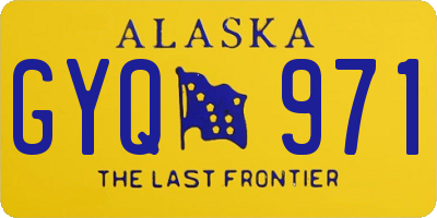 AK license plate GYQ971