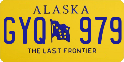 AK license plate GYQ979