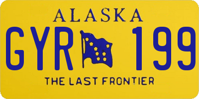 AK license plate GYR199